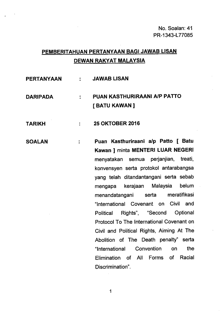 Soalan 41 Pdf Parliamentary Documents