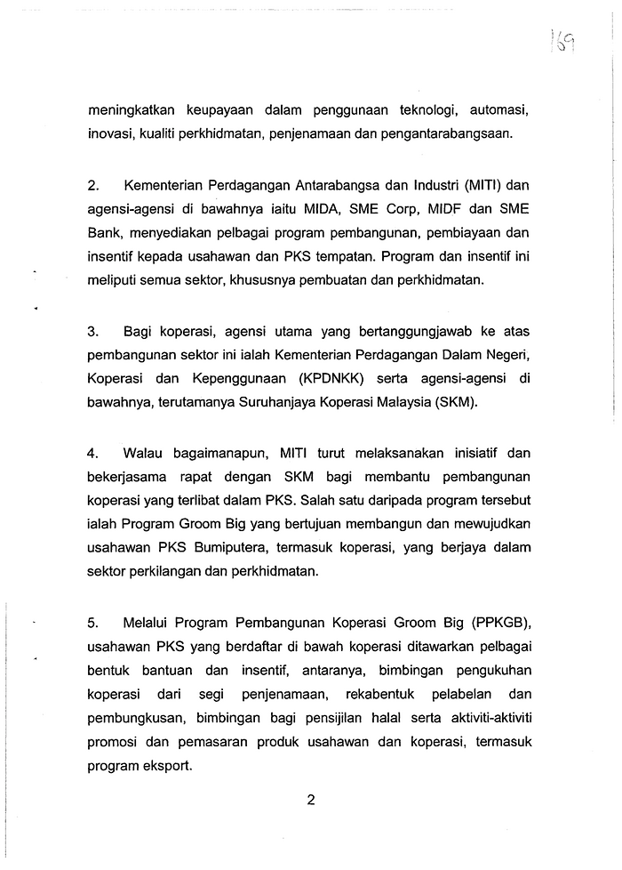 Soalan 261 Pdf Parliamentary Documents