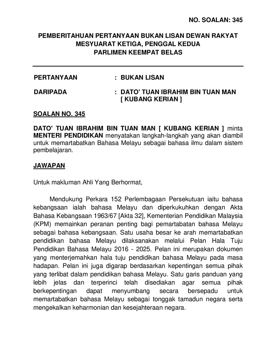 Par14p2m3 Soalan Bukanlisan 345 Pdf Parliamentary Documents