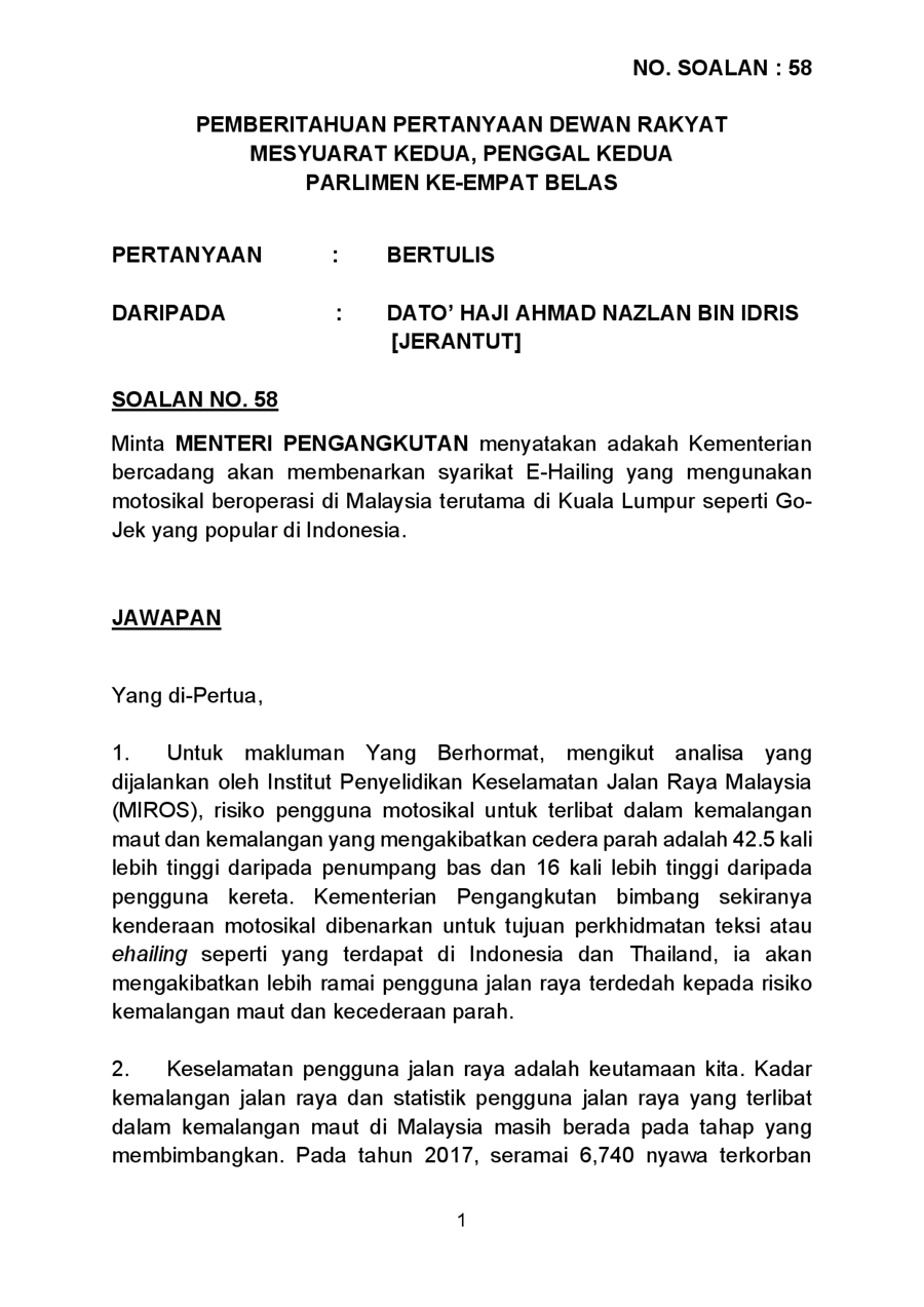 Par14p2m2 Soalan Bukanlisan 58 Pdf Parliamentary Documents