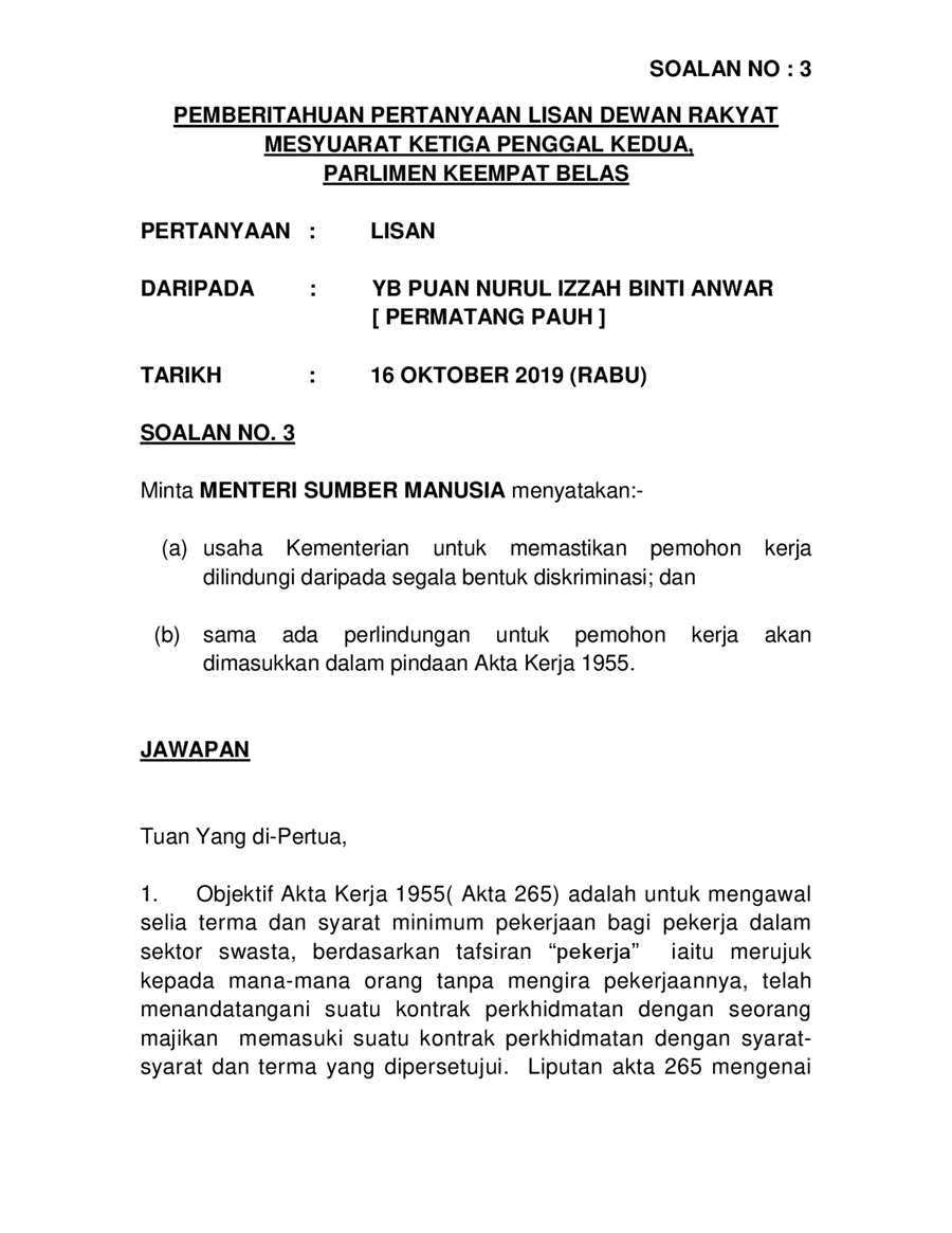akta kerja 1955 pdf bahasa malaysia