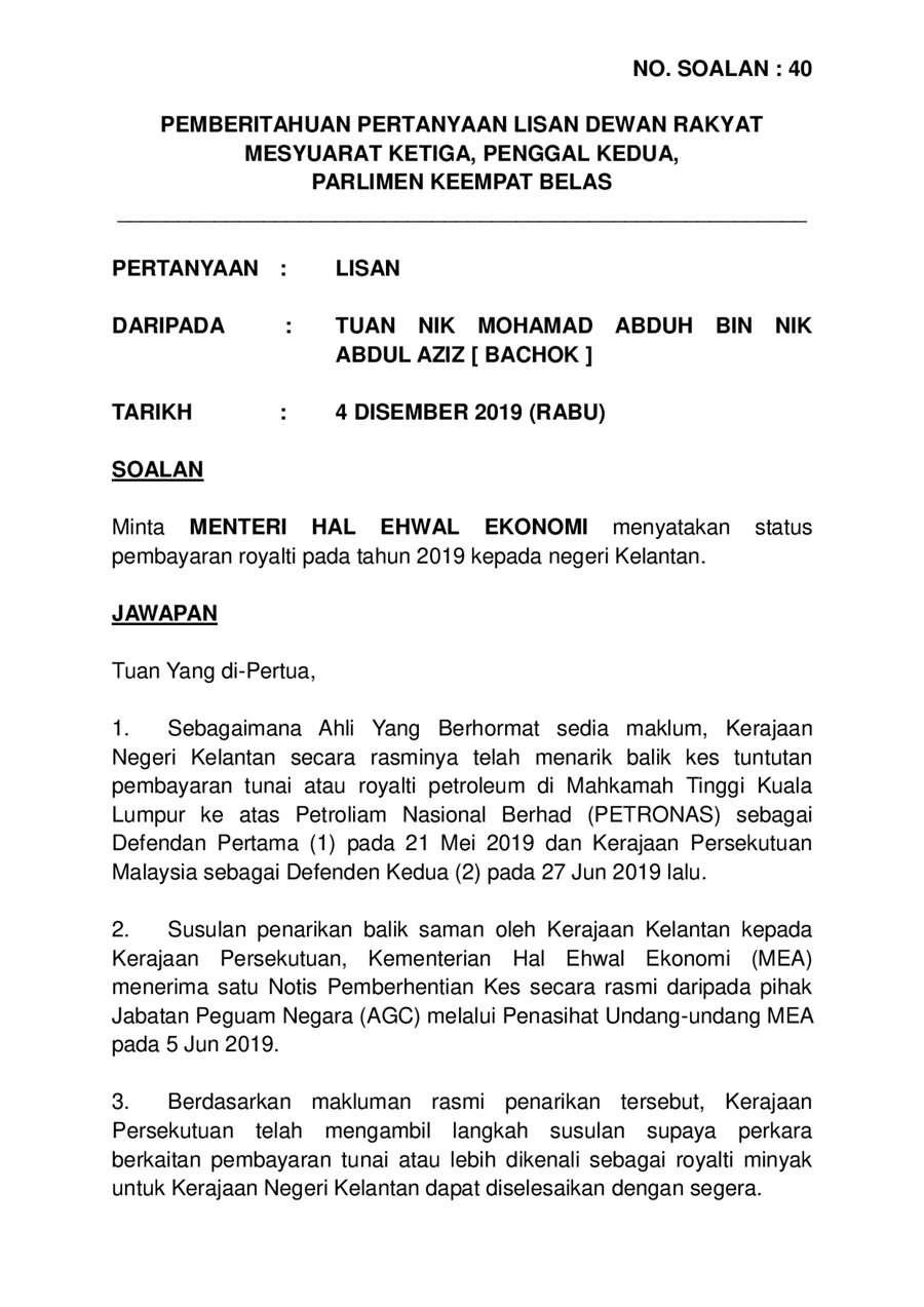 par14p2m3-soalan-Lisan-40.pdf - Parliamentary Documents