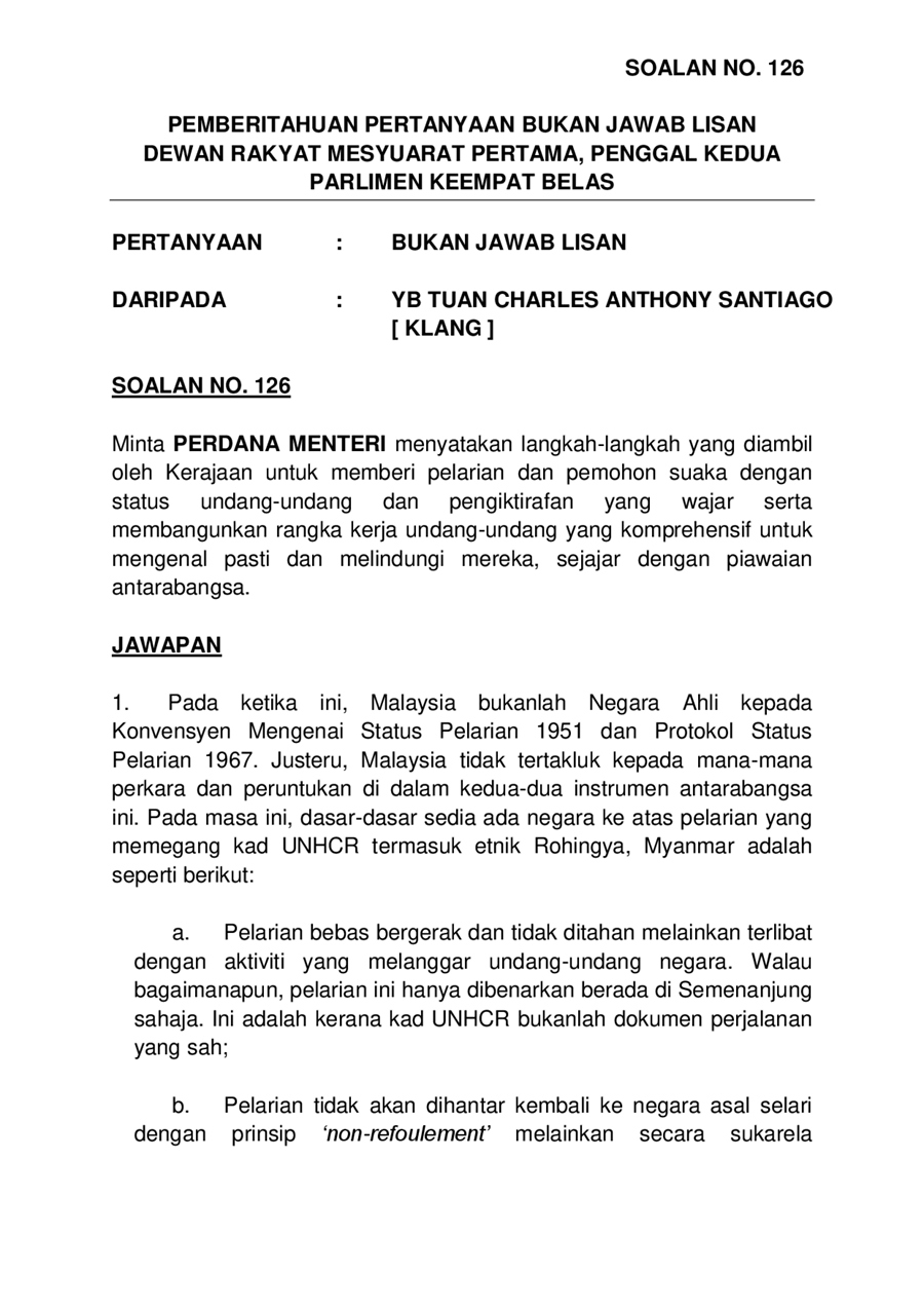 P14p2m1 Soalan Bukanlisan 126 Pdf Parliamentary Documents