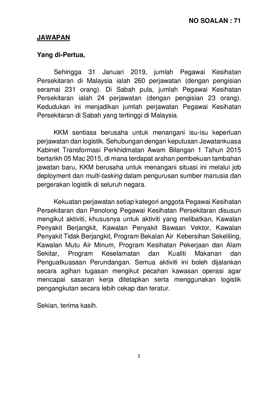 par14p2m1-soalan-Lisan-71.pdf - Parliamentary Documents