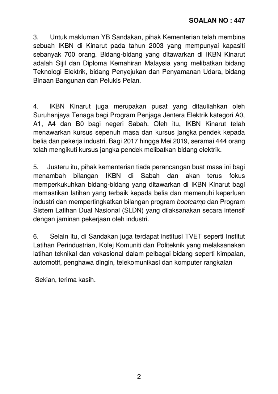 par14p2m2-soalan-BukanLisan-447.pdf - Parliamentary Documents