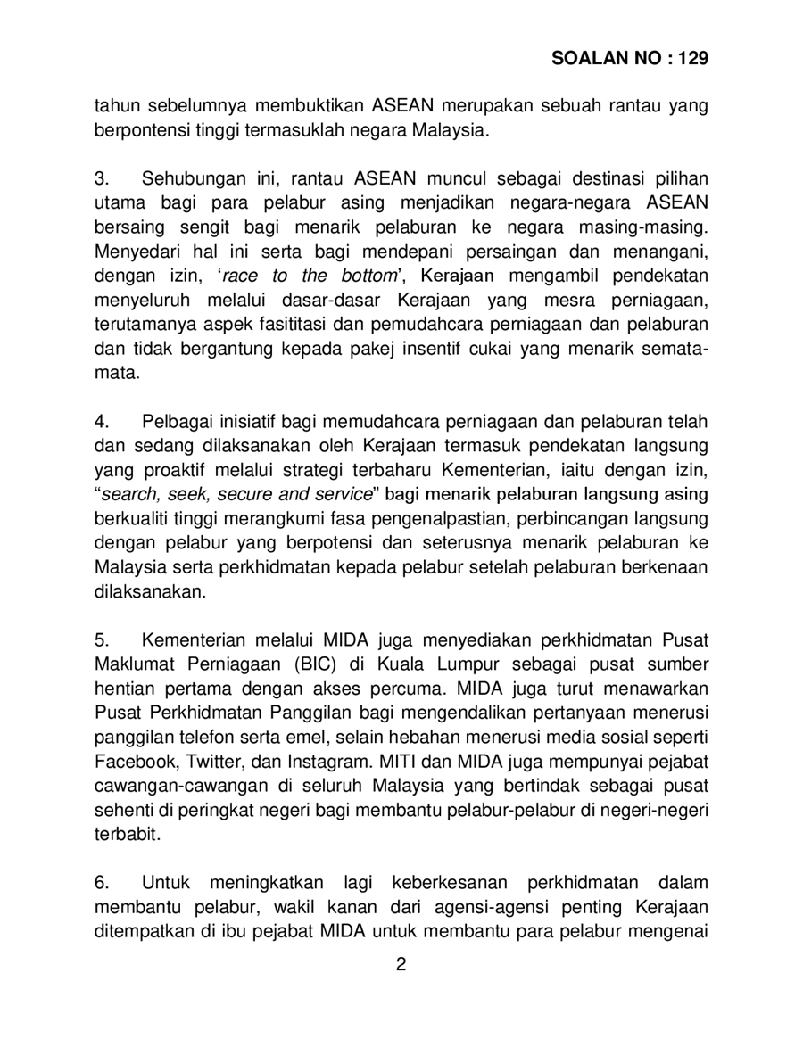 P14p2m1 Soalan Bukanlisan 129 Pdf Parliamentary Documents