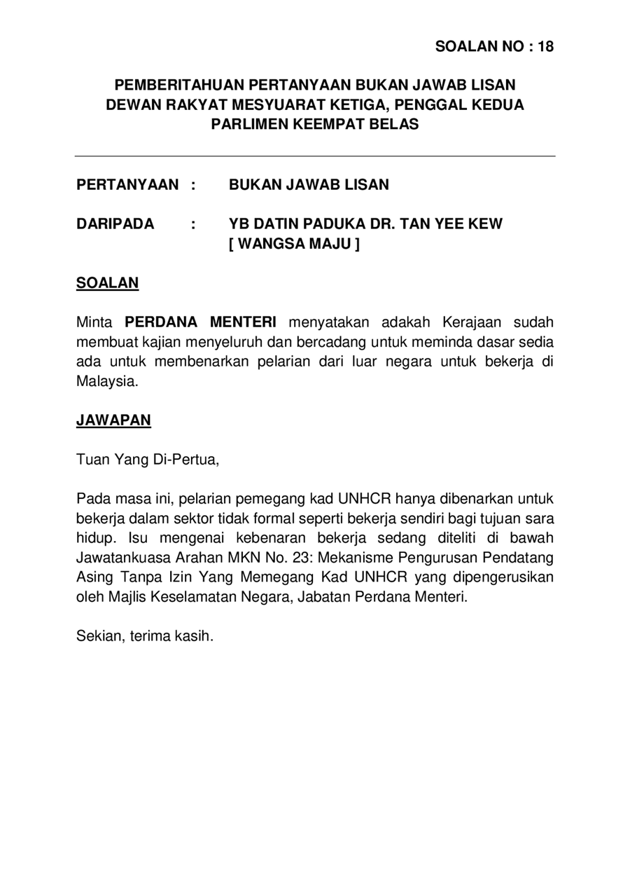 Majlis Keselamatan Negara Arahan 18