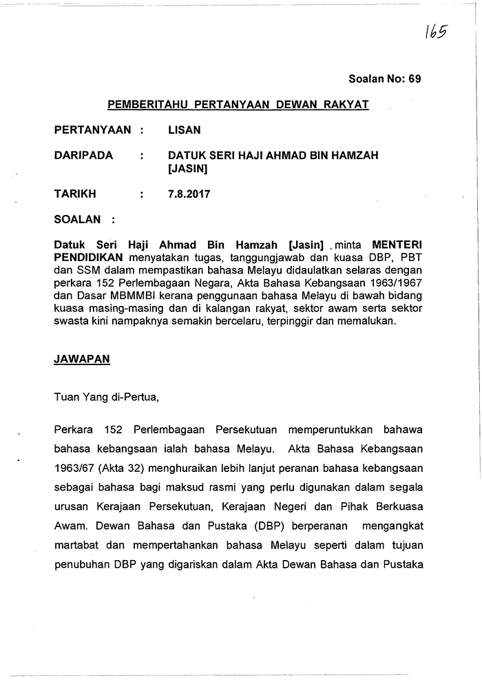 soalan-69.pdf u2014 Parliamentary Documents