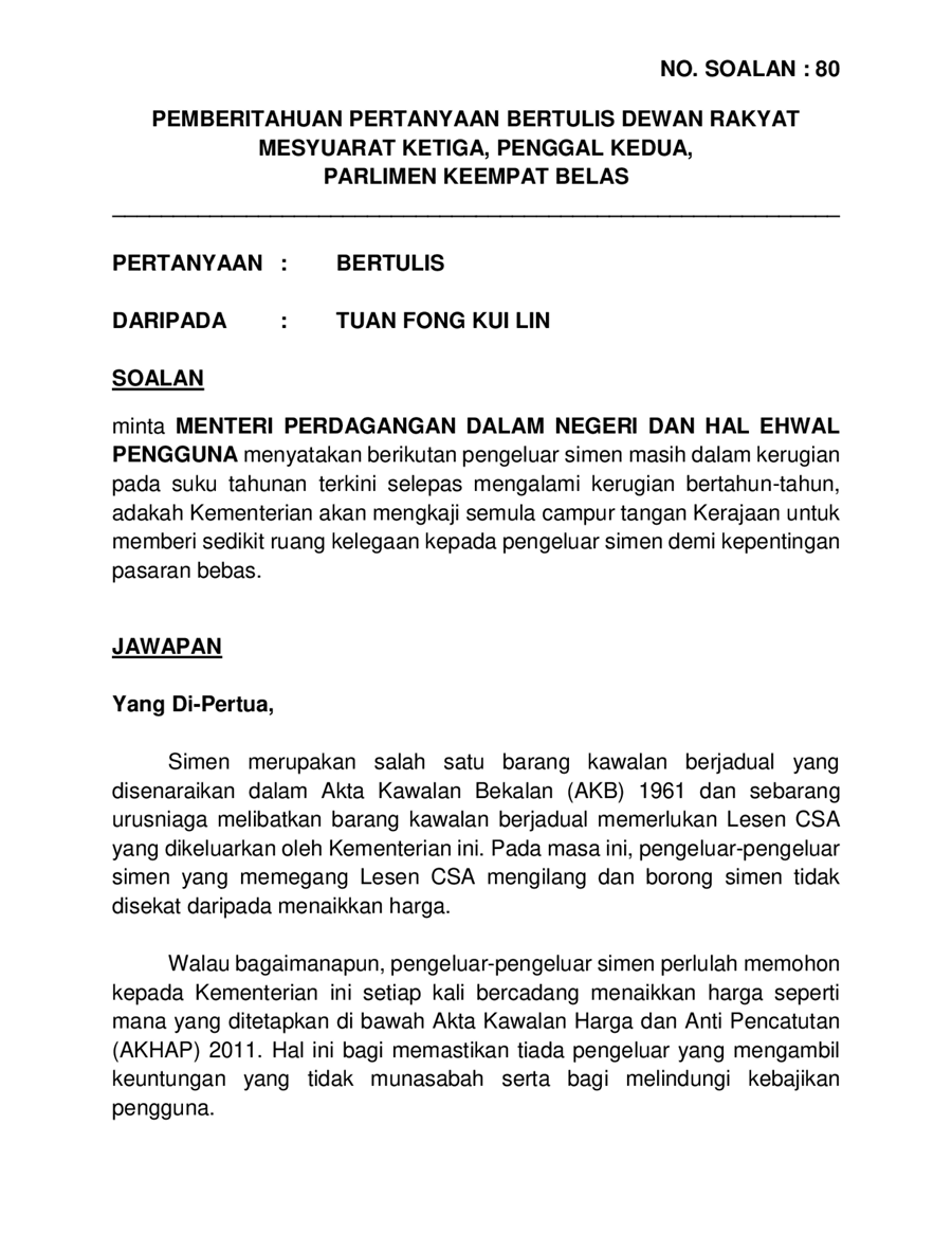 Par14p2m3 Soalan Bukanlisan 80 Pdf Parliamentary Documents