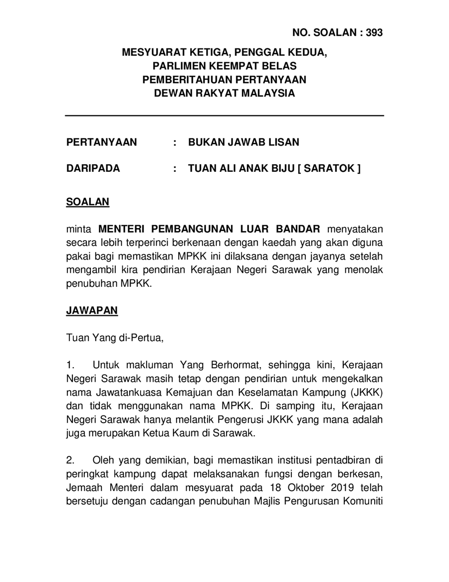 par14p2m3-soalan-BukanLisan-393.pdf u2014 Parliamentary Documents