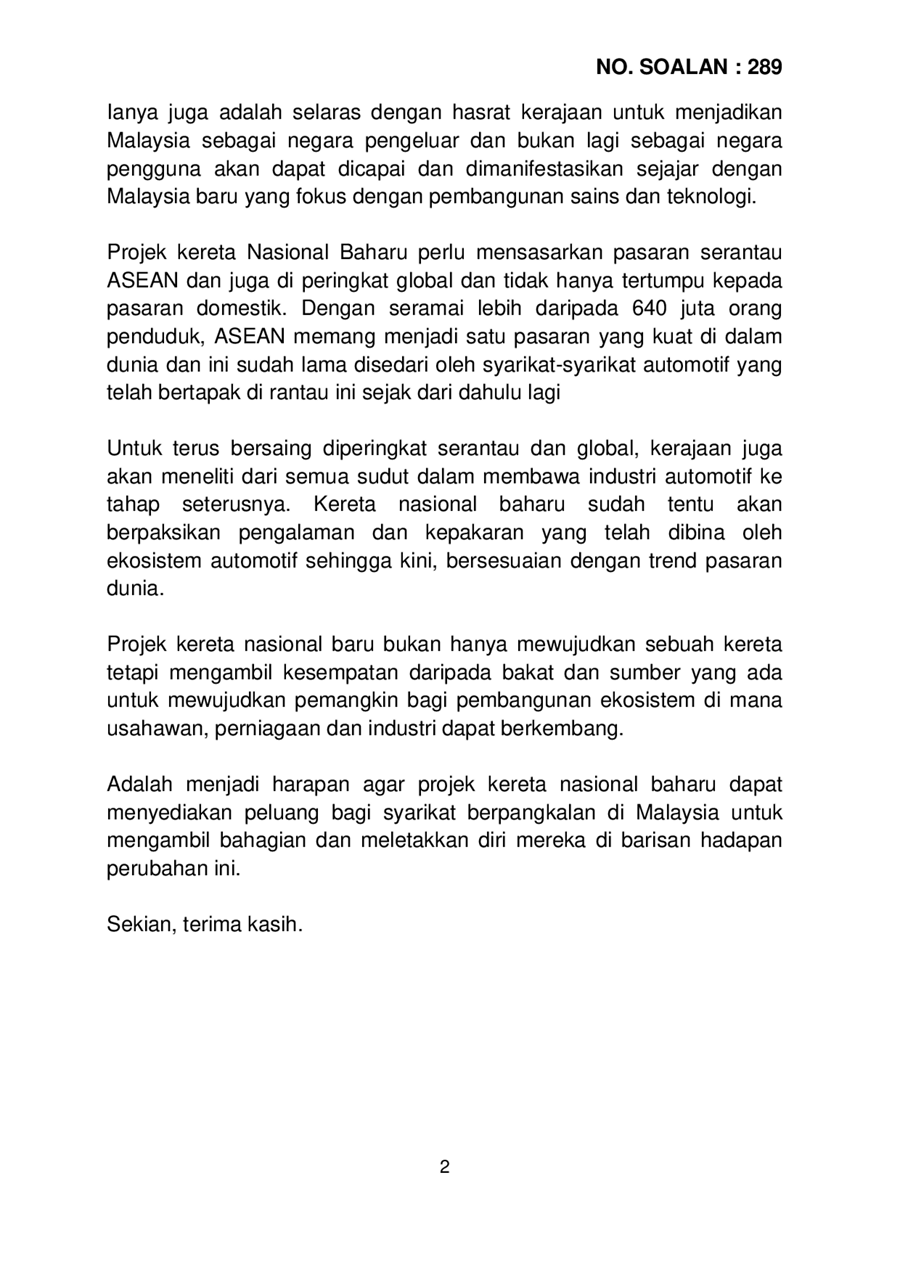 p14p2m1-soalan-BukanLisan-289.pdf u2014 Parliamentary Documents