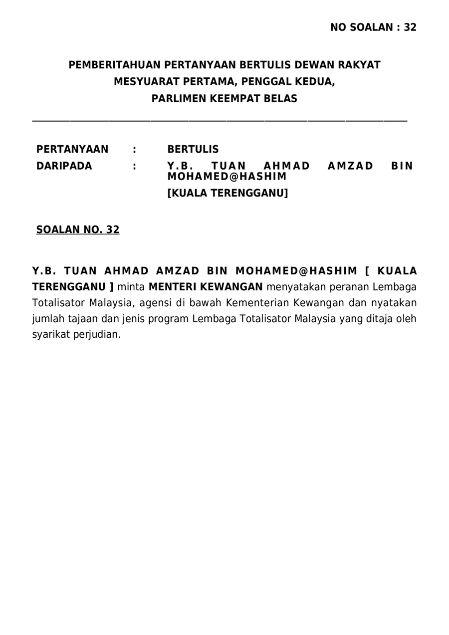 p14p2m1-soalan-BukanLisan-32.pdf - Parliamentary Documents