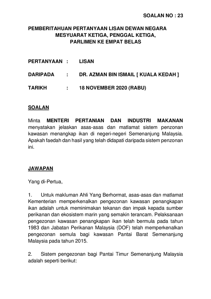 20201118-p14m3p2-soalan-Lisan-23.pdf u2014 Parliamentary Documents