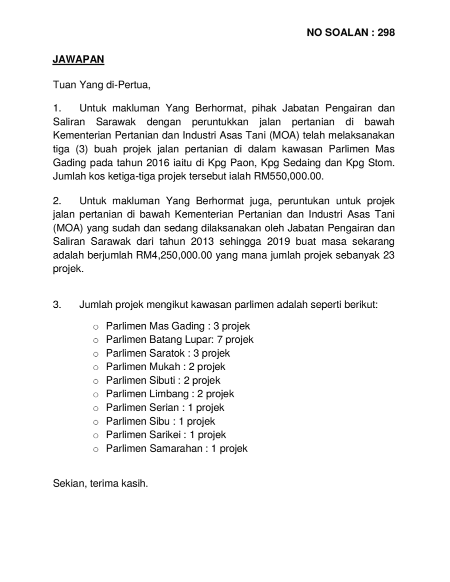 Par14p2m2 Soalan Bukanlisan 298 Pdf Parliamentary Documents